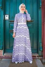 Lila Hijab Dress 2851LILA - 1