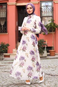 Lila Hijab Dress 28901LILA - 1