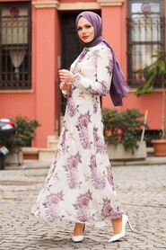 Lila Hijab Dress 28903LILA - 2