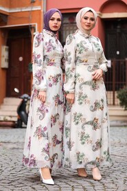 Lila Hijab Dress 28904LILA - 2