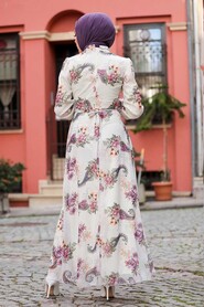 Lila Hijab Dress 28904LILA - 3