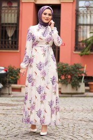 Lila Hijab Dress 28905LILA - 1