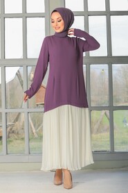 Lila Hijab Dress 30790LILA - 1