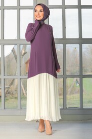 Lila Hijab Dress 30790LILA - 2