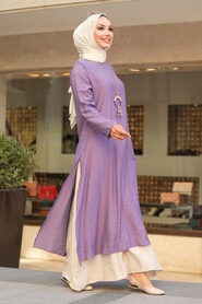 Lila Hijab Dress 3332LILA - 1