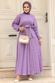 Lila Hijab Dress 33870LILA - 1