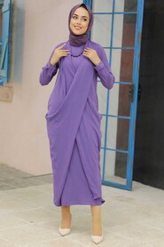 Lila Hijab Dress 34281LILA - 1