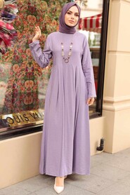 Lila Hijab Dress 34292LILA - 2