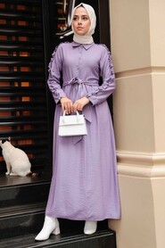 Lila Hijab Dress 3434LILA - 1