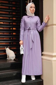 Lila Hijab Dress 3434LILA - 2