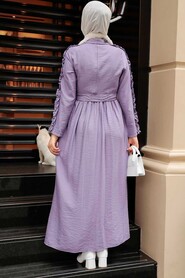 Lila Hijab Dress 3434LILA - 3