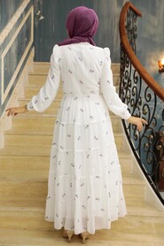 Lila Hijab Dress 35722LILA - 3