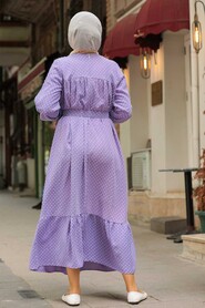 Lila Hijab Dress 3738LILA - 2