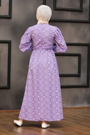 Lila Hijab Dress 4338LILA - 2
