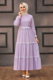 Lila Hijab Dress 43520LILA - 1