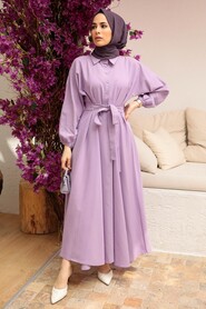 Lila Hijab Dress 50091LILA - 2