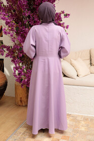 Lila Hijab Dress 50091LILA - 3