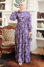 Lila Hijab Dress 56830LILA - 1