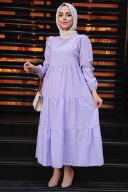 Lila Hijab Dress 7688LILA - 1