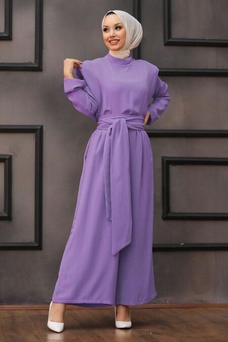 Lila Hijab Dual Suit Dress 1471LILA - NEVA STYLE