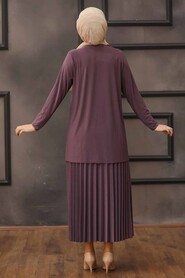Lila Hijab Dual Suit Dress 41241LILA - 3