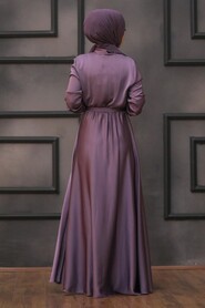  Stylish Lila Muslim Prom Dress 1418LILA - 2