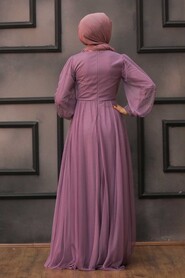  Long Lila Islamic Wedding Dress 22031LILA - 2