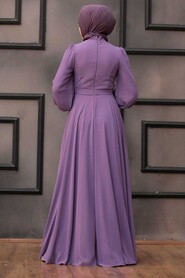  Elegant Lila Muslim Fashion Wedding Dress 22040LILA - 2