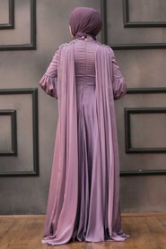  Elegant Lila Muslim Fashion Evening Dress 2212LILA - 3