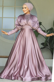  Luxorious Lila Modest Islamic Clothing Prom Dress 22451LILA - 1