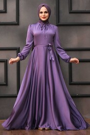 Long Lila Muslim Prom Dress 25130LILA - 1