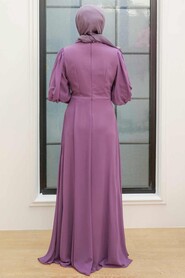  Lila Turkish Modest Dress 25817LILA - 4
