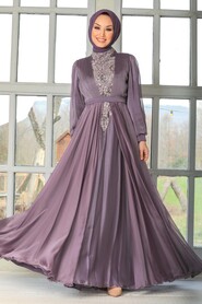  Luxury Lila Modest Evening Dress3315LILA - 1