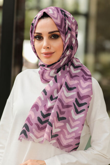 Lila Hijab Shawl 7516LILA - NEVA STYLE