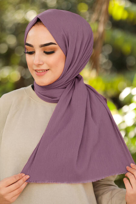 Lila Hijab Shawl 7571LILA - NEVA STYLE