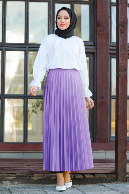 Lila Hijab Skirt 20511LILA - NEVA STYLE
