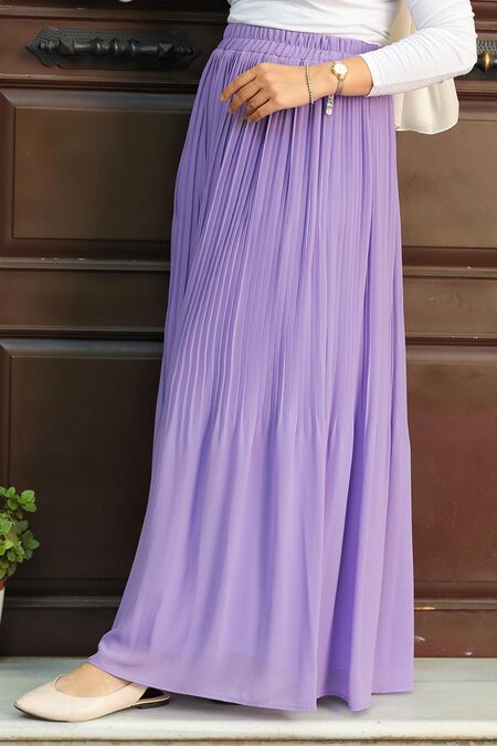 Lila Hijab Skirt 32140LILA - NEVA STYLE