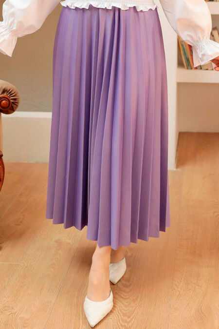 Lila Hijab Skirt 4892LILA - NEVA STYLE