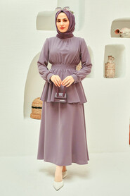 Lila Hijab Suit Dress 15090LILA - 1