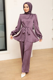 Lila Hijab Suit Dress 3457LILA - 1