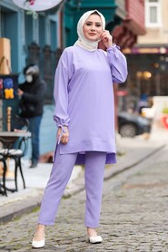 Lila Hijab Suit Dress 5617LILA - 1