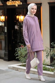 Lila Hijab Suit Dress 6902LILA - 2