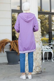 Lila Hijab Sweatshirt & Tunic 40231LILA - 2