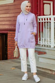 Lila Hijab Sweatshirt & Tunic 4135LILA - 1
