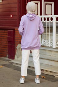 Lila Hijab Sweatshirt & Tunic 4135LILA - 2