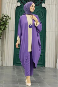 Lila Hijab Triple Suit 52261LILA - Thumbnail