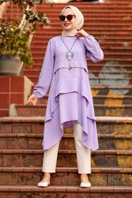 Lila Hijab Tunic 2420LILA - 1