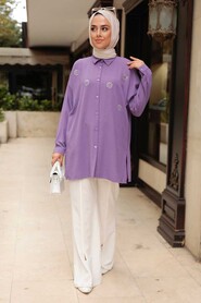 Lila Hijab Tunic 3792LILA - 1