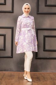 Lila Hijab Tunic 5618LILA - 1
