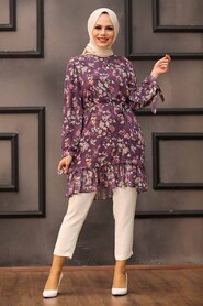Lila Hijab Tunic 5628LILA - 1